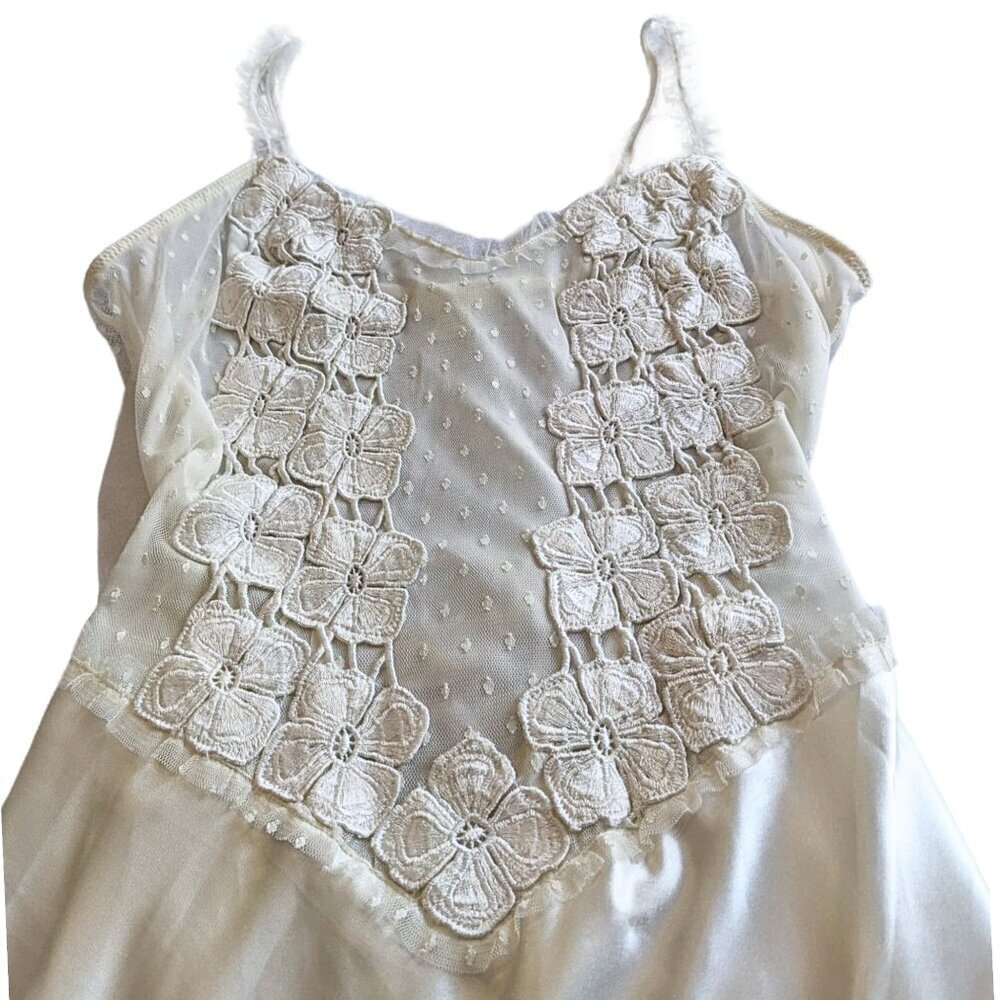 BHLDN FLORA NIKROOZ Ivory Showstopper Charmeuse Long Gown & Robe Bridal Set Sz L - Picture 6 of 10